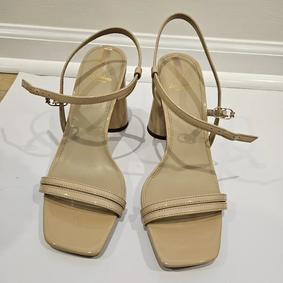 Sam Edelman Patti Ankle Strap Sandal in BEIGE Size 8 - Picture 10 of 14